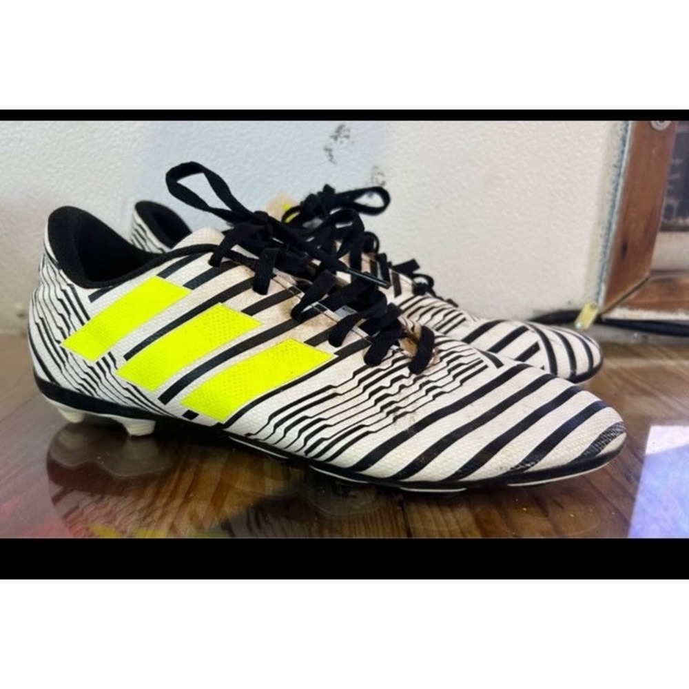 Adidas Copa Men's Soccer Shoes PMA20M001 White Black Lime Green Size 5.5
